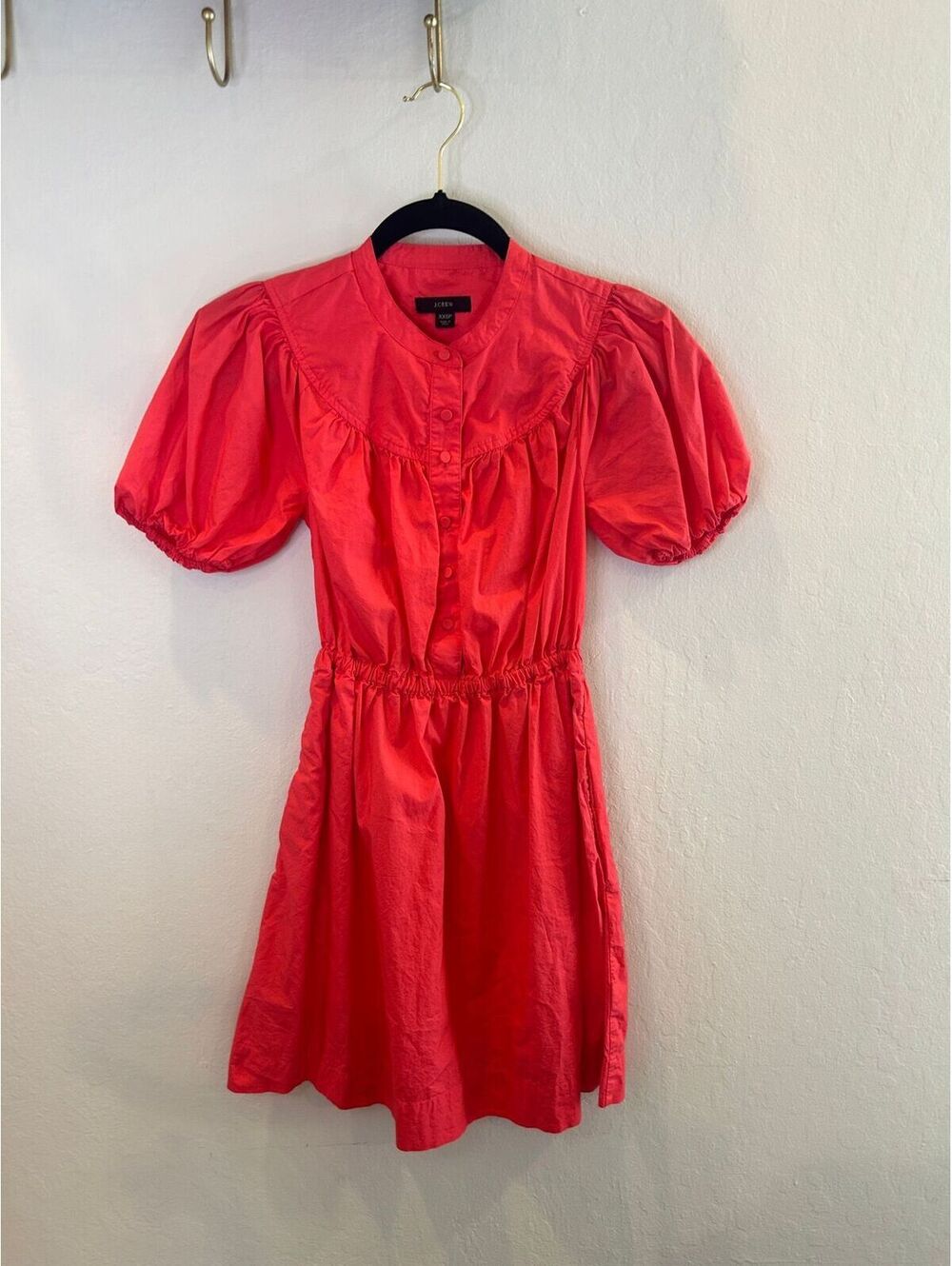 Pink Puffy Sleeve Dress